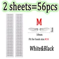 2sheets Wh andBk M