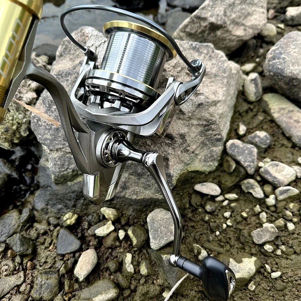 NGK carretes de pesca grandes serie 8000-14000 carrete giratorio arrastre máximo 20KG potente carrete de pesca de carpa de agua dulce de agua salada con línea de PE - imagen 5