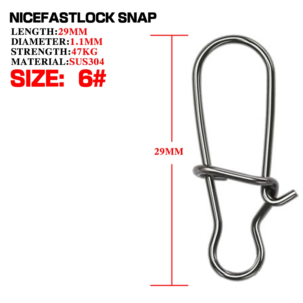 Enganches giratorios de pesca, Línea Principal/Tippet, soporte firme, accesorios, aparejos para anzuelo de señuelo, acero inoxidable - imagen 4