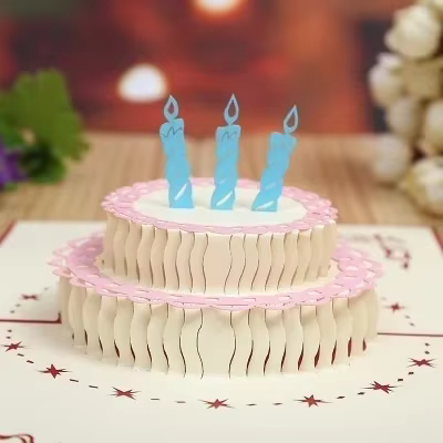 Tarjeta 3D Pop-Up Felicitación Día de la Madre – Corte Láser con Sobres - imagen 4