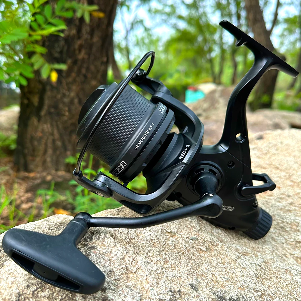 Nuevos carretes giratorios para pesca de carpa, doble arrastre, agua salada, agua dulce, 9000, 10000, 12000, accesorios de equipo de pesca, fundición de Surf suave - imagen 3