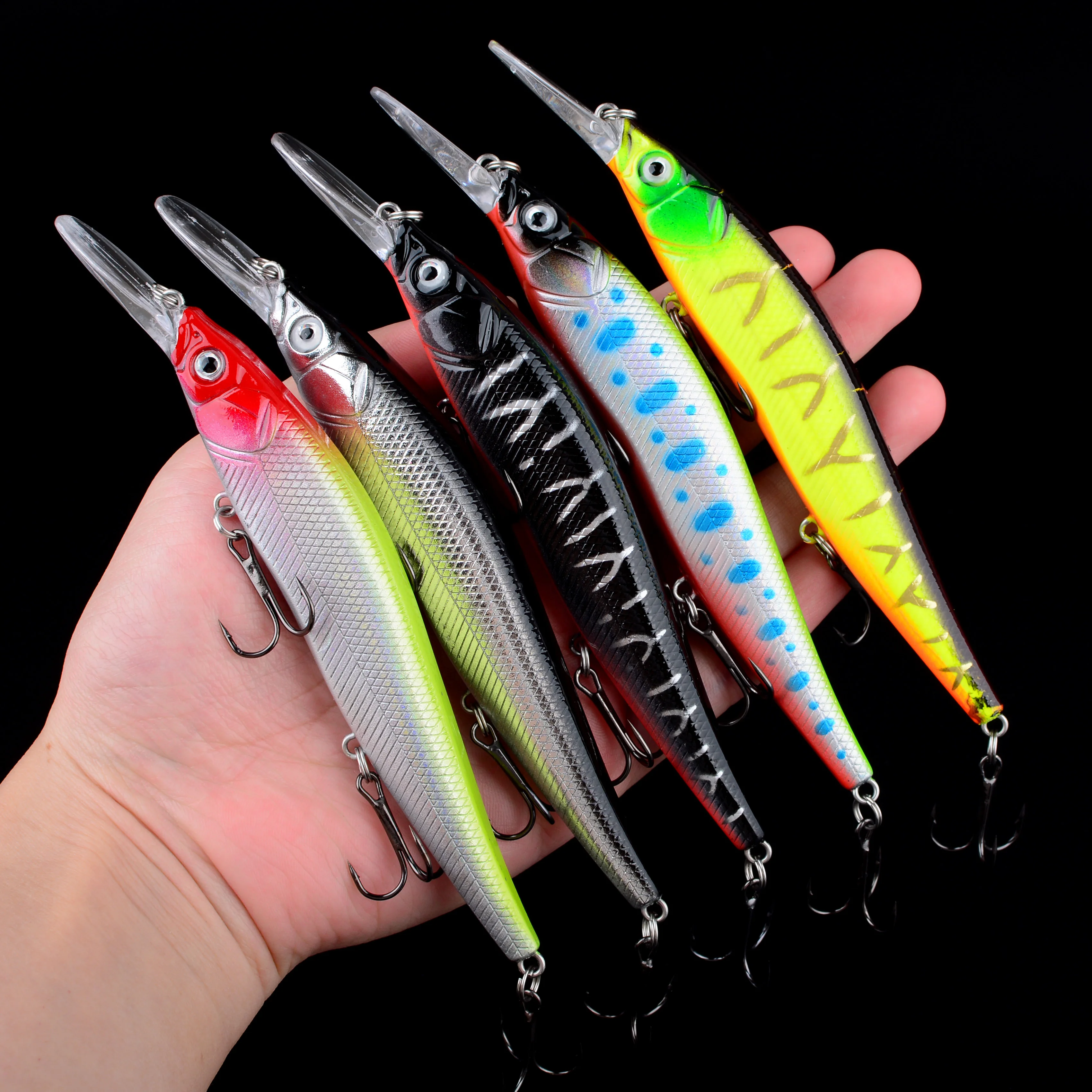 Señuelo flotante para pececillo, cebos duros Wobbler Jerkbait, Jerkbait pequeño para PerchTrout Bass Crankbait, 1 ud. - imagen 2