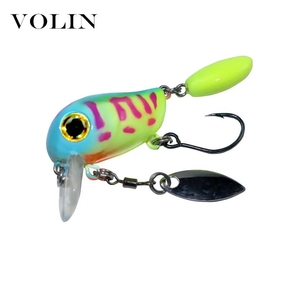 VOLIN-señuelo de Pesca duro flotante, cebo biónico Artificial, 30mm, 2g, nuevo, 1 unidad - imagen 4