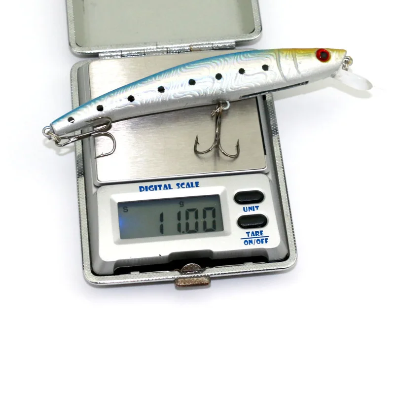 Señuelos de Pesca suspendidos de pececillo, cebo duro Artificial, Wobbler para Lucio, lubina, Jerkbait, accesorios de Swimbait, 115mm, 11g - imagen 5