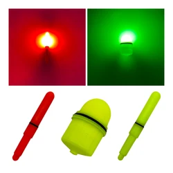 Flotador luminoso LED rojo y verde para pesca nocturna