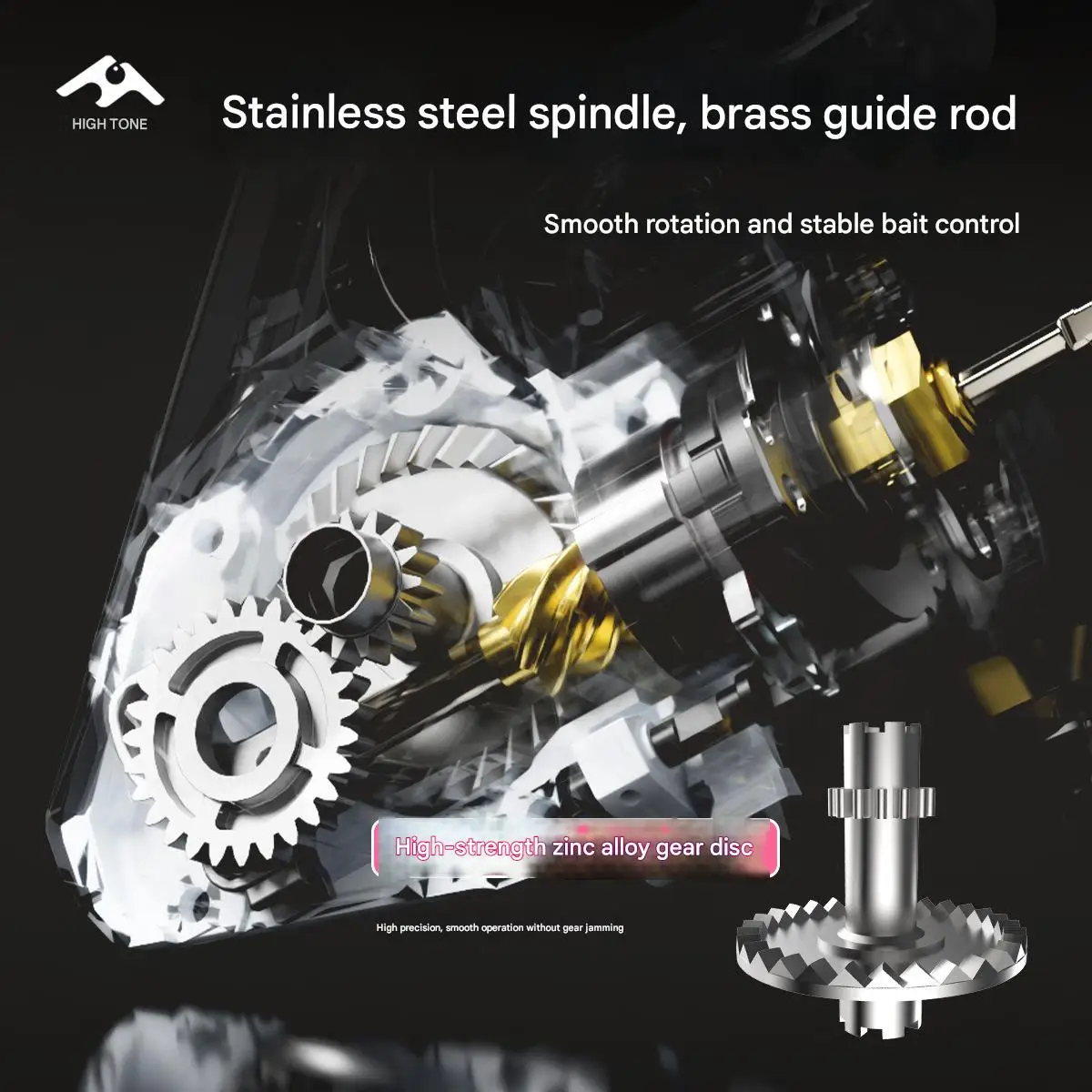 Carrete de pesca giratorio con mango de EVA, relación de engranaje 5,2: 1, carrete de Metal, arrastre máximo, rueda de carrete de pesca giratoria ligera de 14 libras - imagen 5