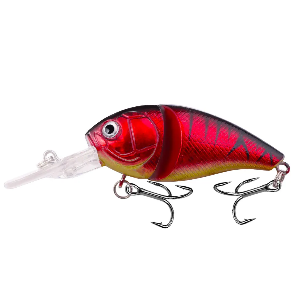 Crankbait de 14,3g, 8,5 cm, cebo duro con manivela para lubina, Lucio, carpa, señuelo de Pesca Artificial, aparejos de Pesca, ojos 3D, 1 ud. - imagen 4