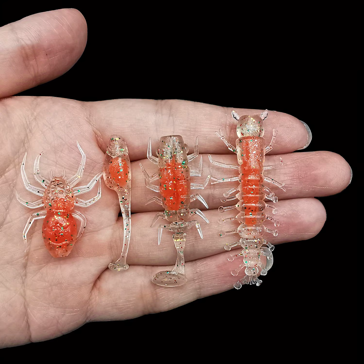 Vinilos pesca surtido – Señuelos blandos realistas anzuelo colorido - imagen 4