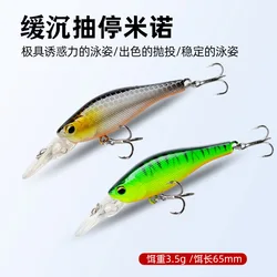 Señuelo Minnow 65 mm para lubina y carpa con nado realista