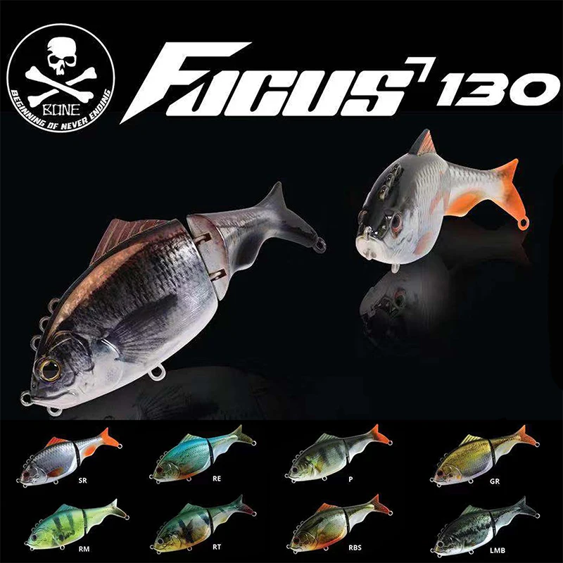 Cebo articulado versátil de enfoque óseo, 130MM, 40G, señuelo flotante, cebo duro, cebo Artificial, señuelos para vibración de pesca - imagen 3