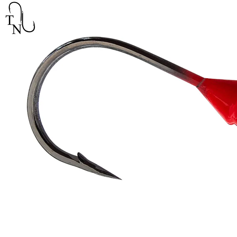 TN68 10G - 40G anzuelo con cabeza de pez VIB Spinner cebos anzuelo de gusano señuelos de Jigging de Metal con anzuelos triples para perca y lubina - imagen 3