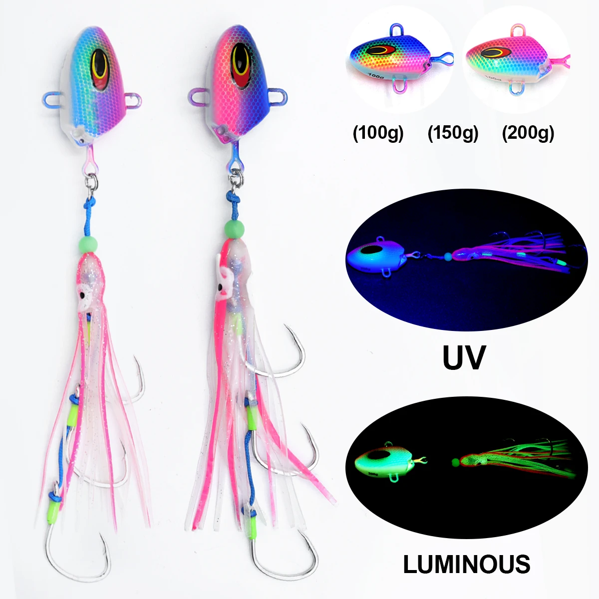 Jig Head Pulpo ZYZHE – Cabeza de plomo biónica con anzuelo - imagen 2