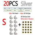 20pcs Silver S