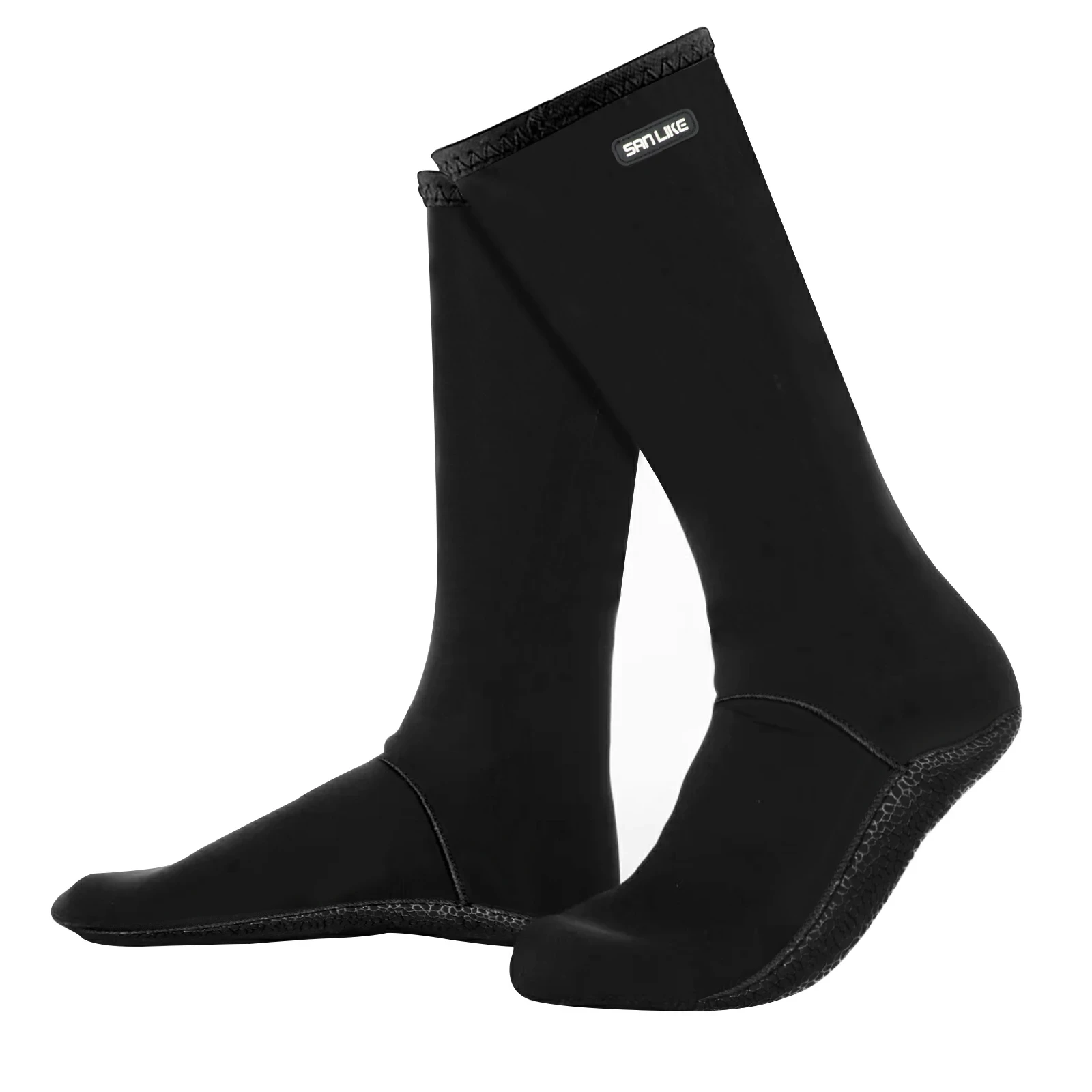SANLIKE calcetines negros incompleto impermeables ventilación calcetines de neopreno botas para buceo esquí surf accesorios de herramientas de pesca