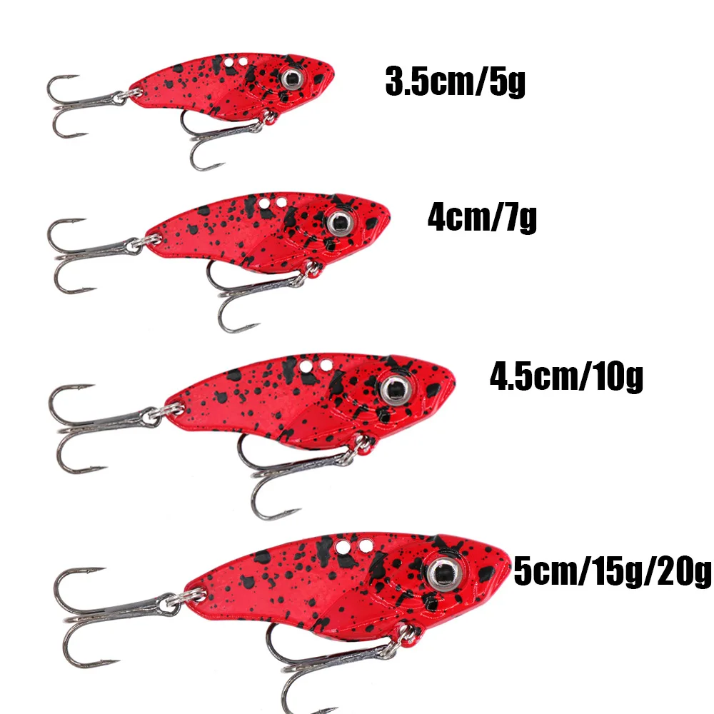 Señuelos de cuchara giratoria de Metal, hoja de cuchara para lubina, VIB, Crankbait, Swimbait para lubina, cucharas de Jigging de fundición larga - imagen 2