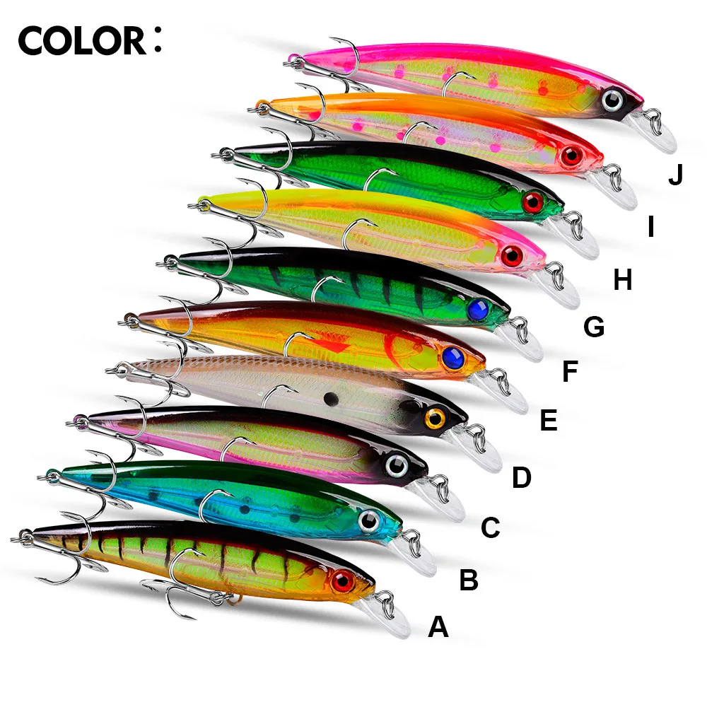 1 Uds Japón Minnow señuelo de Pesca Artificial Pesca cebo duro profesional Wobblers Swimbait Bass Pike carpa - imagen 2