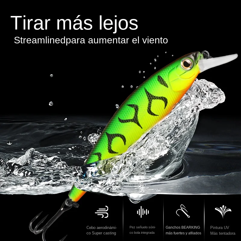 BEARKING Squad Minnow 95mm 14,8g 65mm 6g sistema de peso de tungsteno SP Señuelos de pesca colores surtidos manivela wobbler cebo de manivela - imagen 2