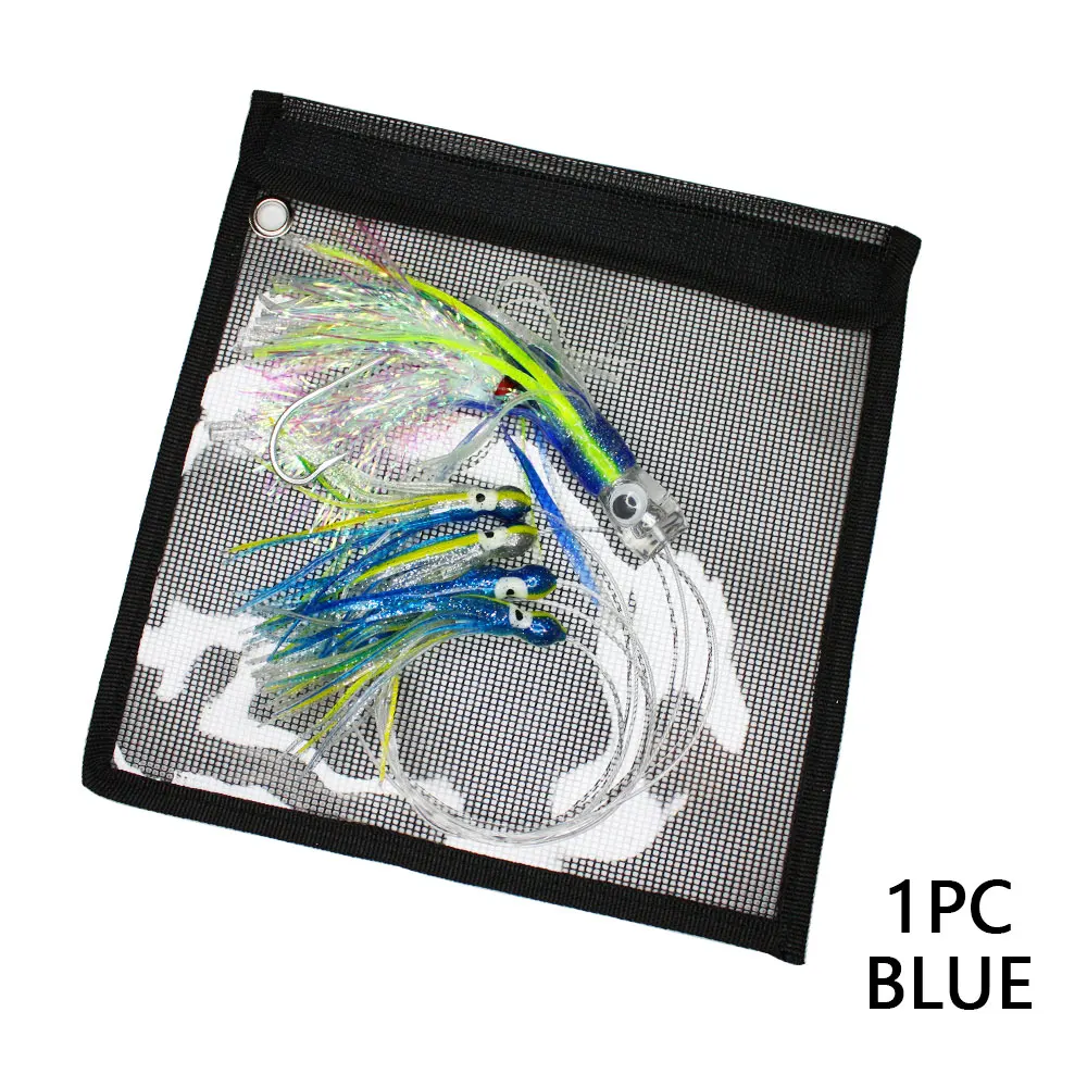 Señuelo de pulpo acrílico para pesca en barco, con 4 cebos blandos para pesca en el mar, pesca en barco de aguas profundas, señuelo de pesca en la costa, 1 ud. - imagen 2