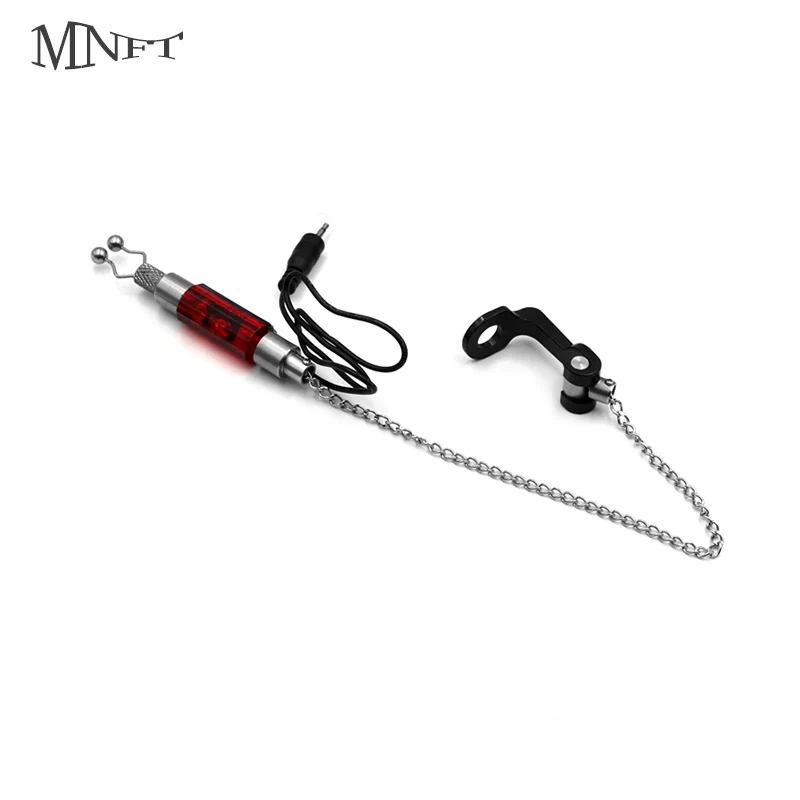 MNFT 1 Uds. Colgador de alarma de mordedura de pesca de carpa de hierro Swinger indicador iluminado LED herramientas duraderas para peces accesorios alarma de pesca - imagen 3