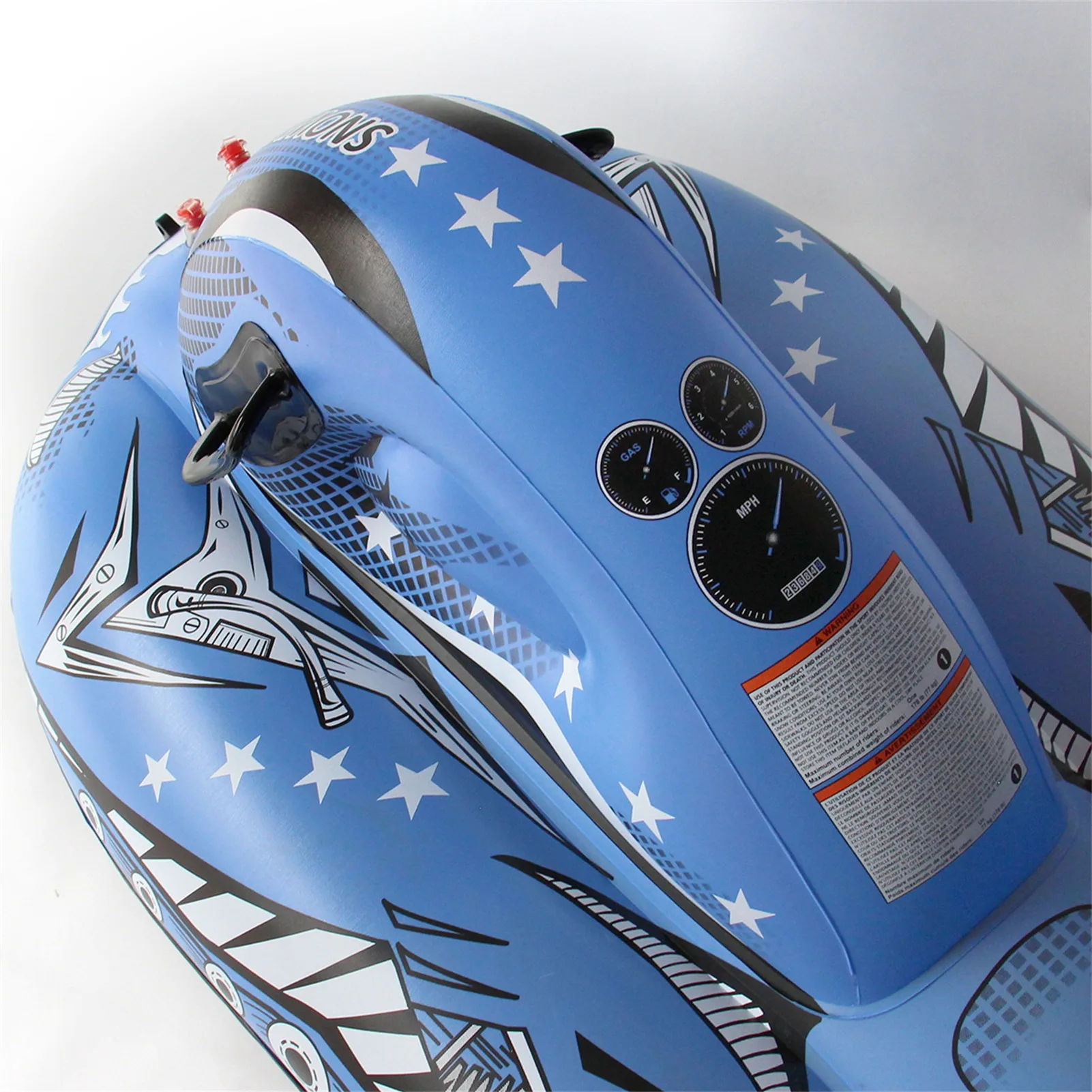 Carro de esquí inflable para niños, estera de esquí gruesa resistente al desgaste, portátil, esquí al aire libre, patinaje, coche de juguete, equipos de entretenimiento - imagen 5