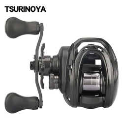 TSURINOYA 134g cebo ultraligero carrete de pesca de fundición fina lobo oscuro 50S 7,1: 1 4kg carrete poco profundo bobina de juego ligera carrete de trucha