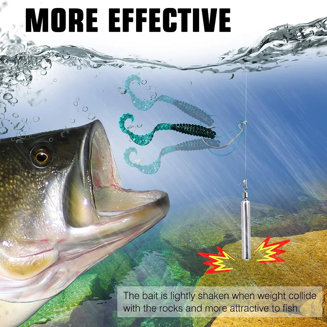 Plomo de pesca de lubina, pesas de tiro directo, conectores de sedal de pesca de agua salada de forma redonda, 5 uds. - imagen 3