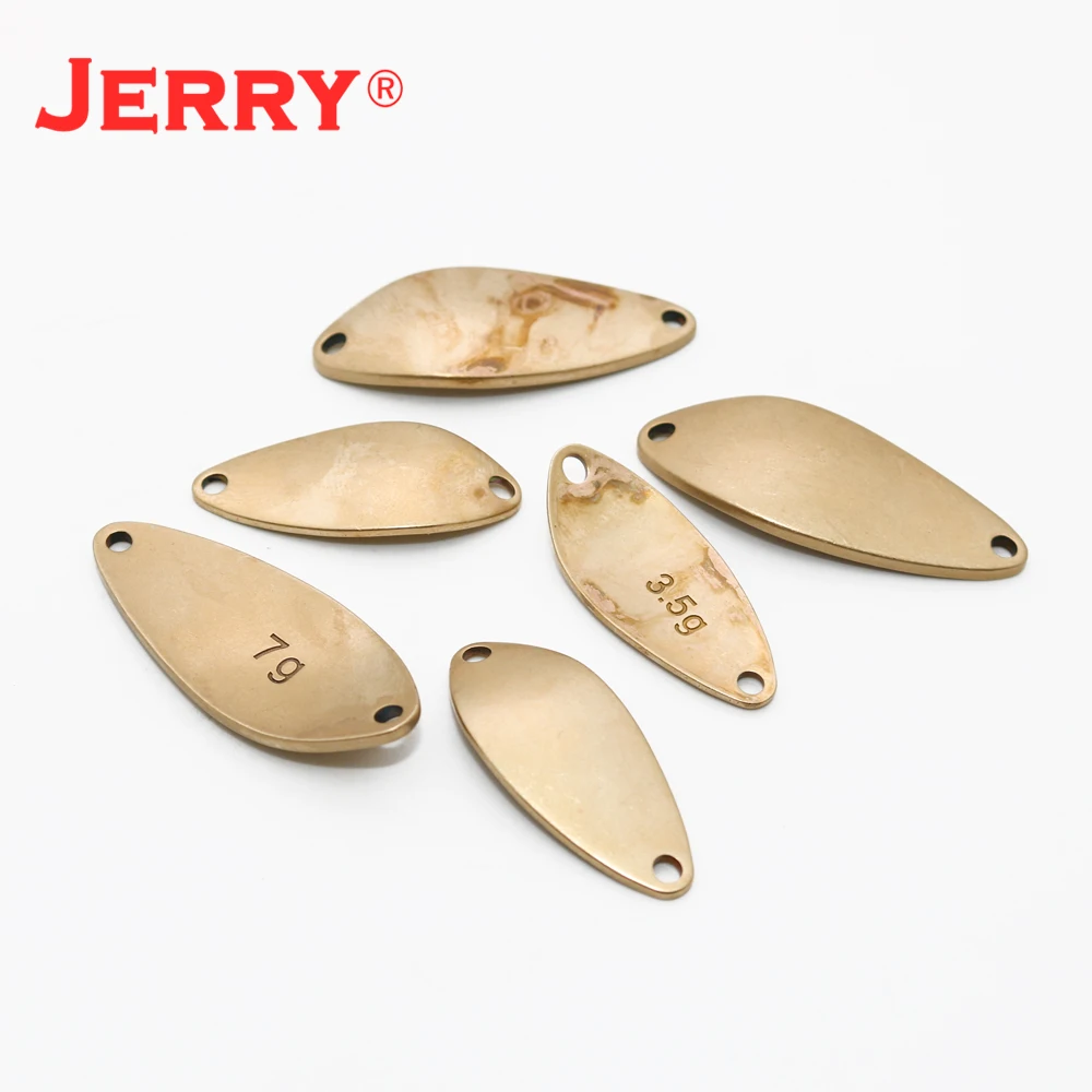 Jerry Capricornio 3,5g 7g Micro cucharas señuelo de Pesca cobre sin pintar área en blanco cucharas de trucha Arealure Pesca parpadeantes DIY cuchara P - imagen 4
