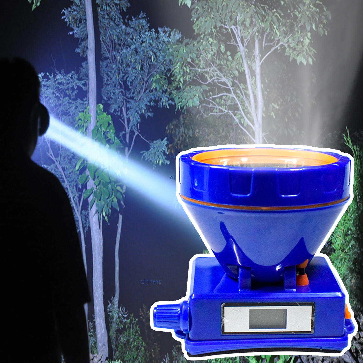 Faro de pesca portátil, linterna LED con batería de litio de alta potencia para acampar, senderismo, pesca, práctica linterna para exteriores - imagen 2