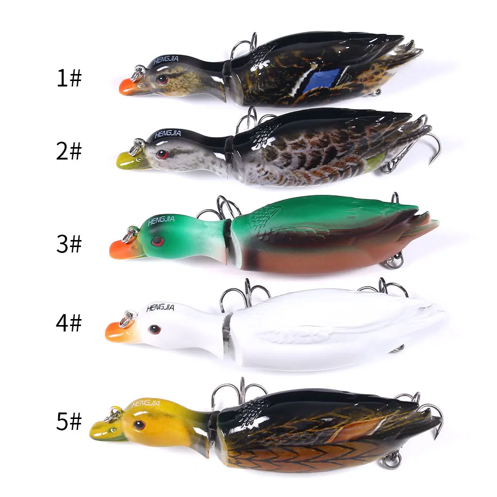 1 ud./5 uds., 13cm, 35g, pato falso, señuelos multisección, cebo falso de imitación, herramientas de pesca, equipo de pesca, Lucio, carpa, lubina, swimbait - imagen 3