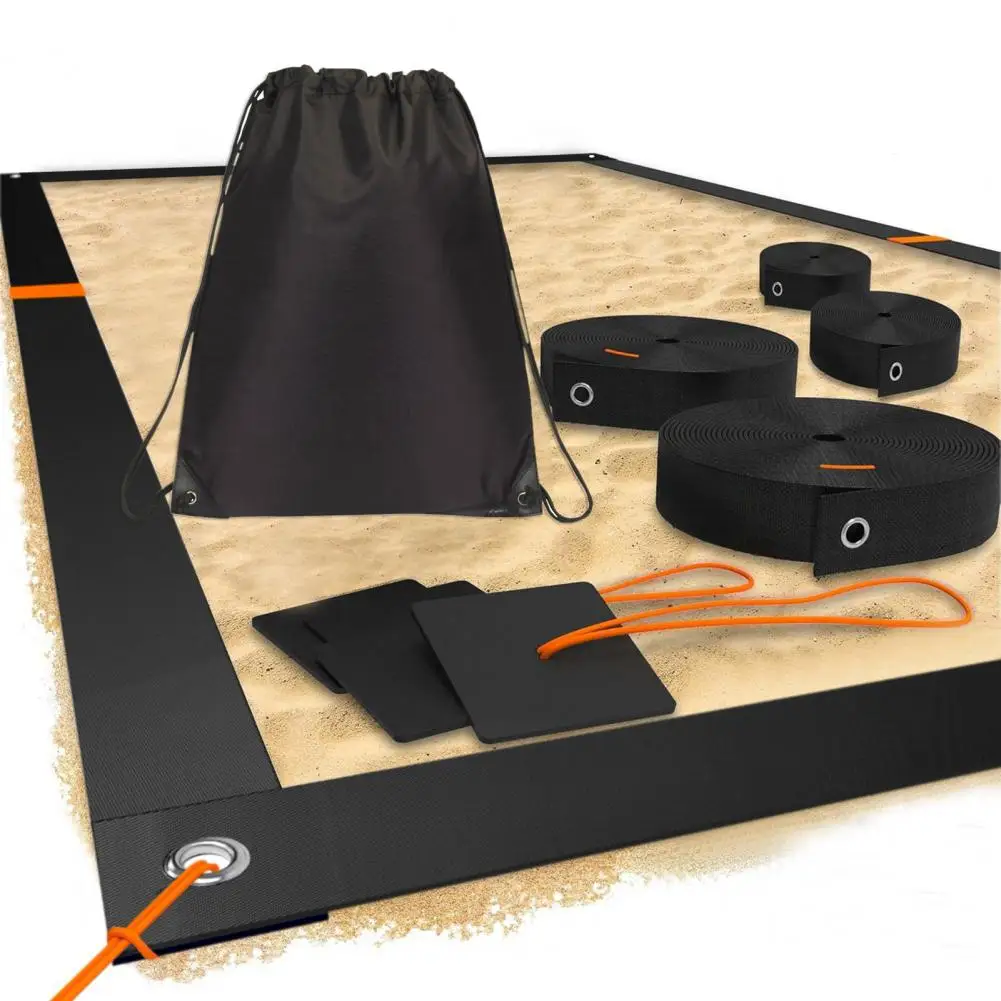 Líneas de cancha voleibol playa con bolsas de arena - imagen 2