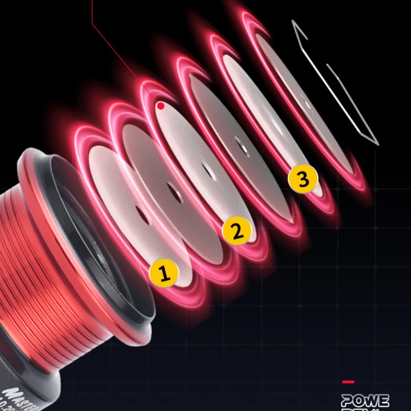 GLS-carrete de pesca para trucha, accesorio ligero y cómodo con agarre giratorio, relación de transmisión 2000: 1, serie 4000-5,2 - imagen 5