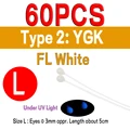 60pcs YGK L FLW