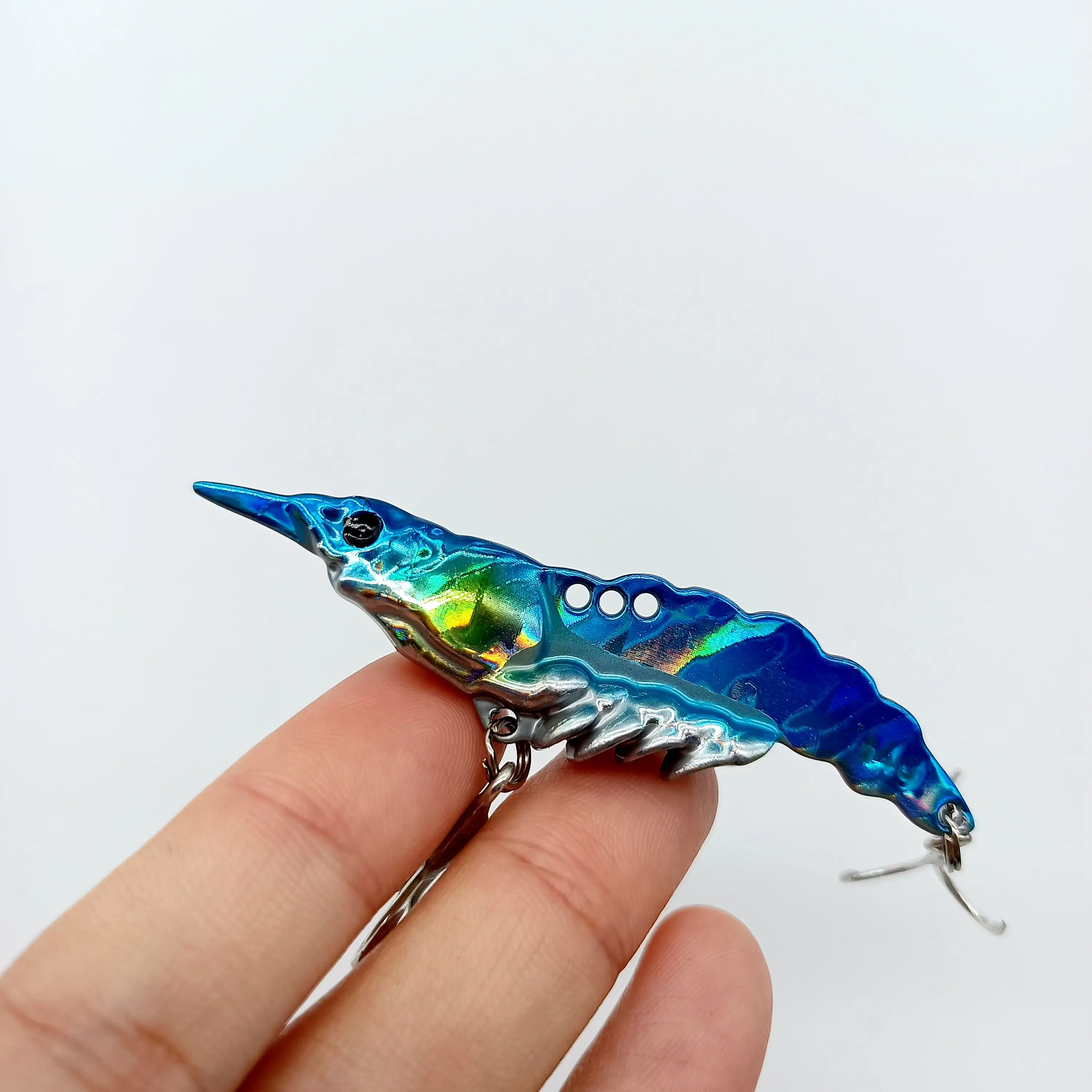 DUODUOYU, 1 Uds., señuelo de pesca VIB de Metal para camarones, 5g/7g/11g/14g, anzuelos Wobbler que se hunden para Lucio, aparejos de pesca de lubina Artificial - imagen 3