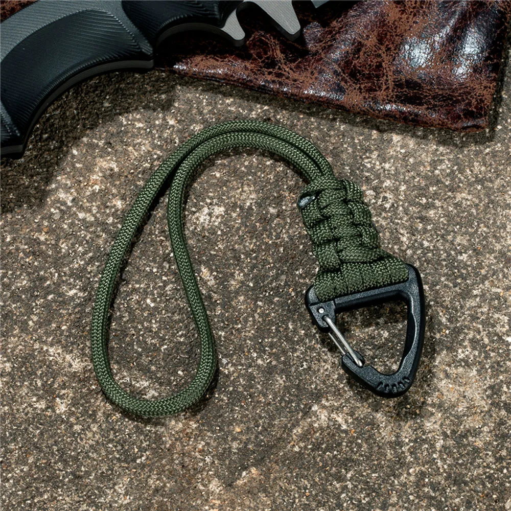 Llavero con cordón de Paracord de alta resistencia, herramientas para exteriores, llavero de emergencia para acampar y senderismo - imagen 2