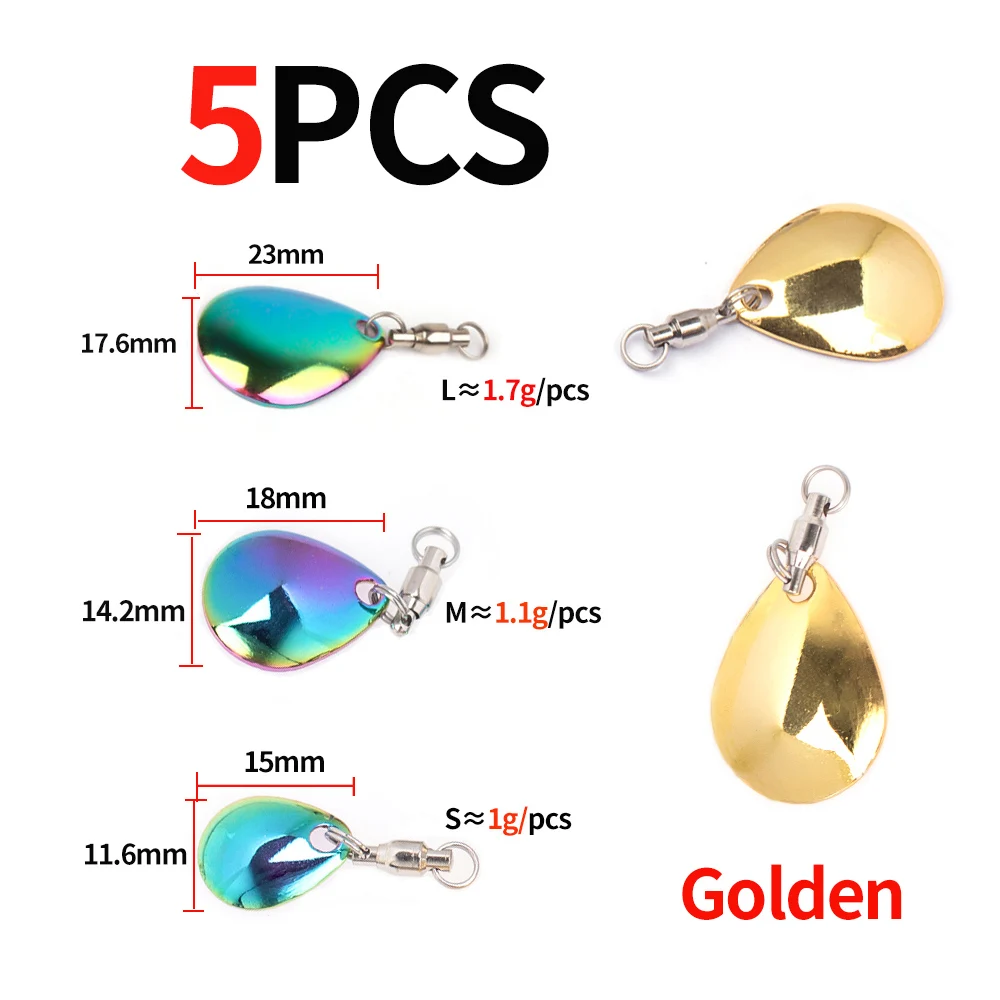 5PCS B Golden