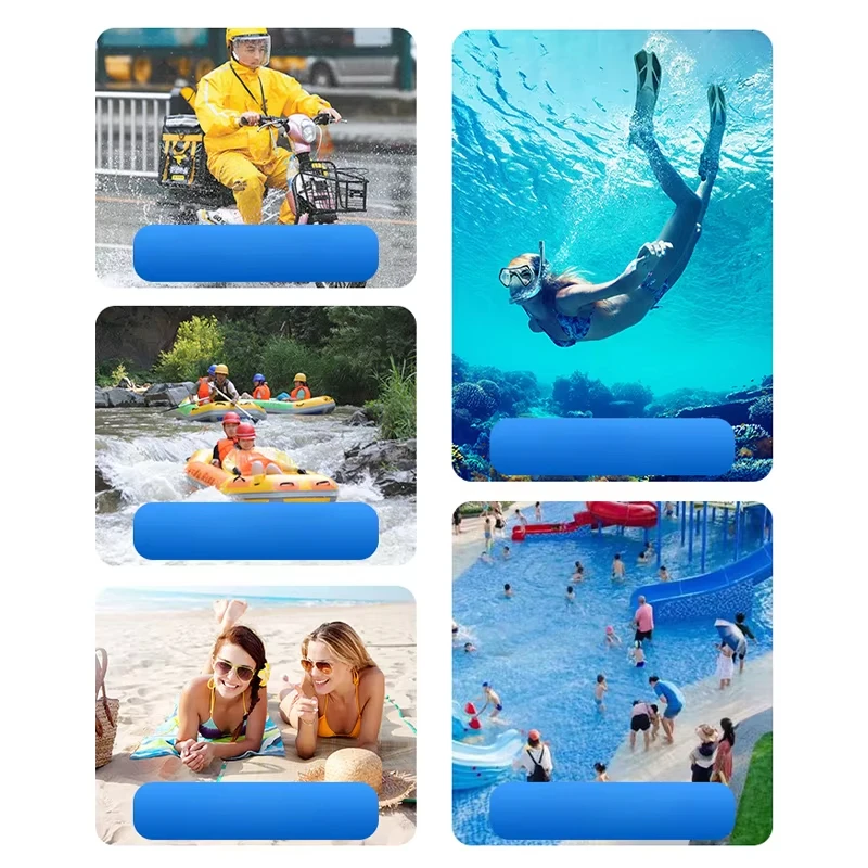 Bolsa de natación impermeable para esquí, deriva, buceo, bolso de hombro, riñonera, bolsa para teléfono subacuática, protección para natación en la playa - imagen 3