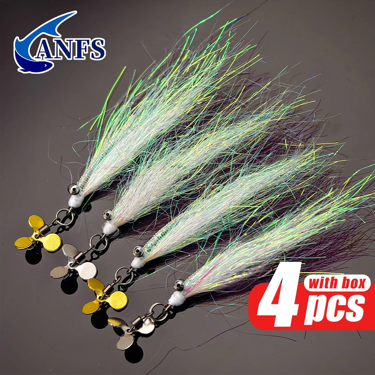 ANFS Señuelos de Mosca Crazy Charlie para Bonefish, Lubina y Trucha - imagen 4