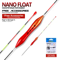 Flotador Nano compuesto carga grande con plomo Bobber agua dulce