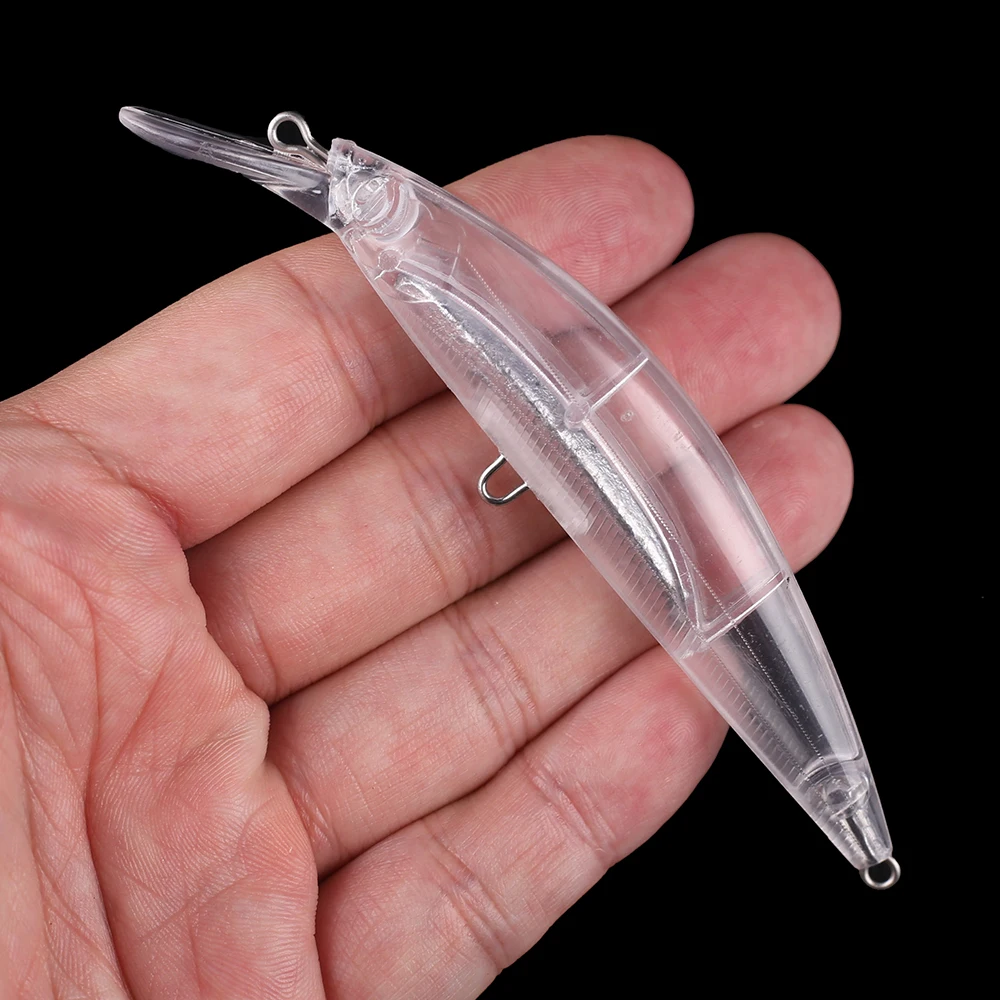 Chan'sHuang 10 Uds cebo en blanco sin pintar 11cm 24g pececillo de buzo poco profundo DIY Señuelos de pesca artificiales - imagen 5