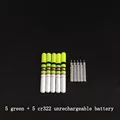 green and 5 battery