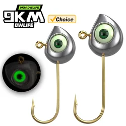 Anzuelos Jig Head 9KM con ojos 3D para agua dulce y salada