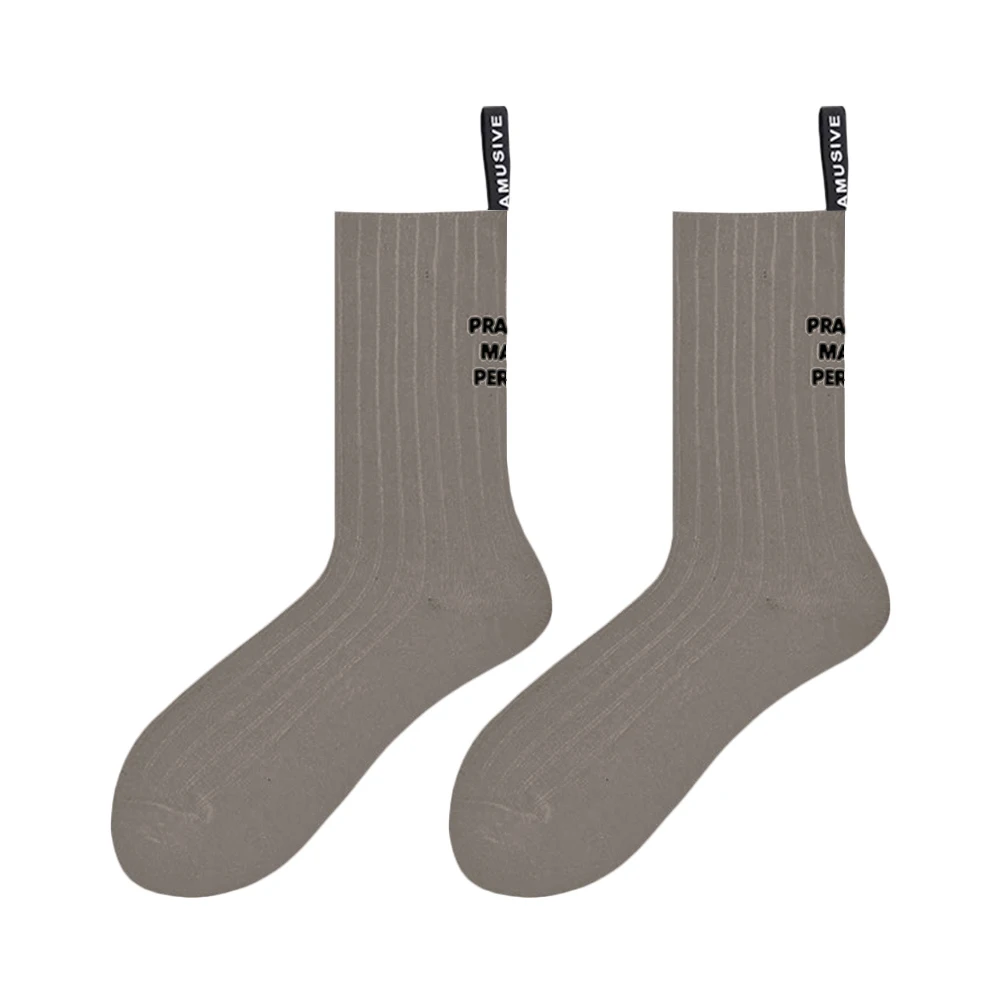 Nuevos calcetines de algodón con letras transpirables, calcetines deportivos para el hogar, calcetines suaves y cálidos de invierno para hombres y mujeres - imagen 4