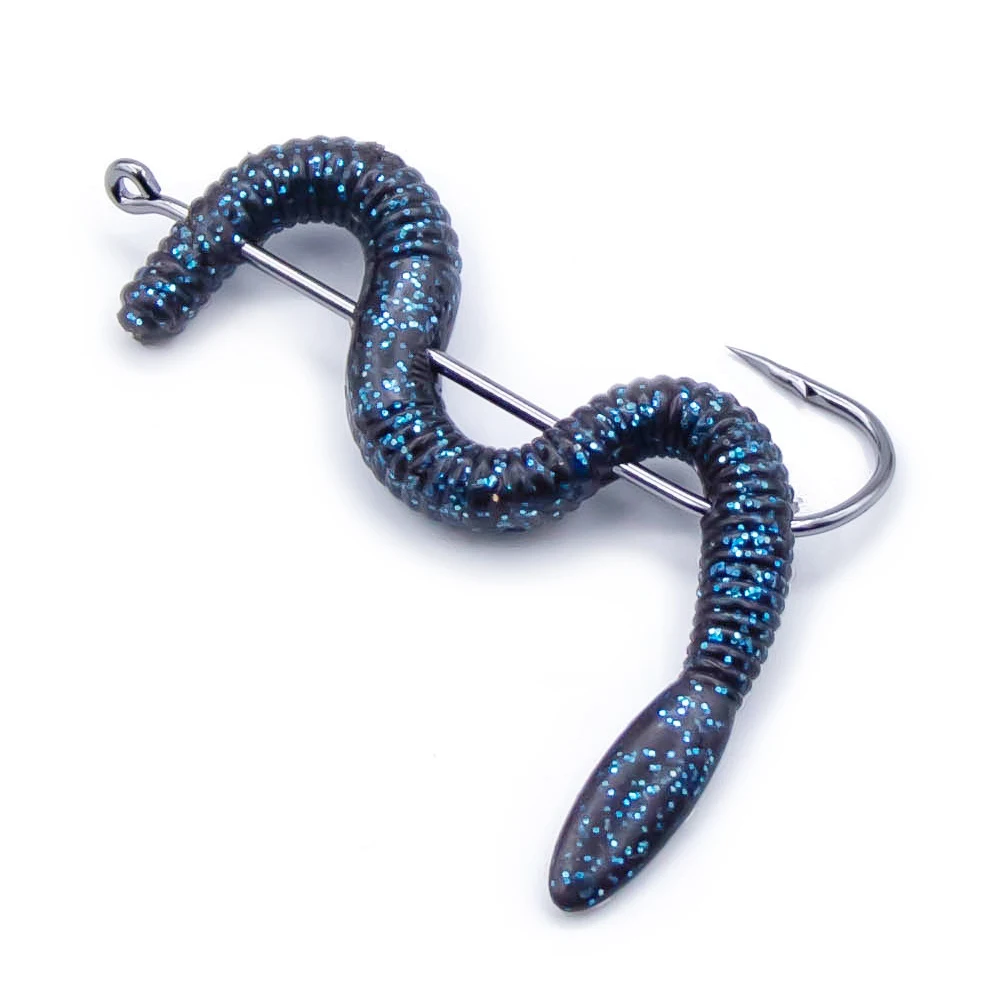 FishTrip-anzuelo de pesca Aberdeen de caña larga con caja, anzuelo de cebo vivo, acero al carbono, negro, 350 piezas - imagen 5