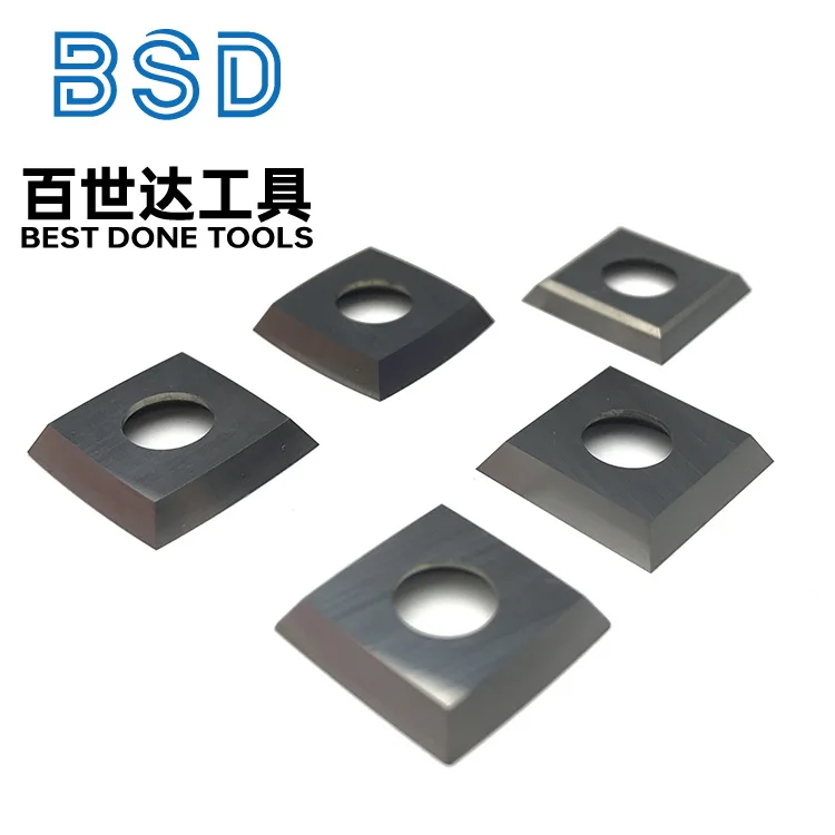 Herramienta de torneado para carpintería de carburo de acero de tungsteno del fabricante de Zhuzhou - Hoja cepilladora CNC 15x15x2,5 30 ° - imagen 4