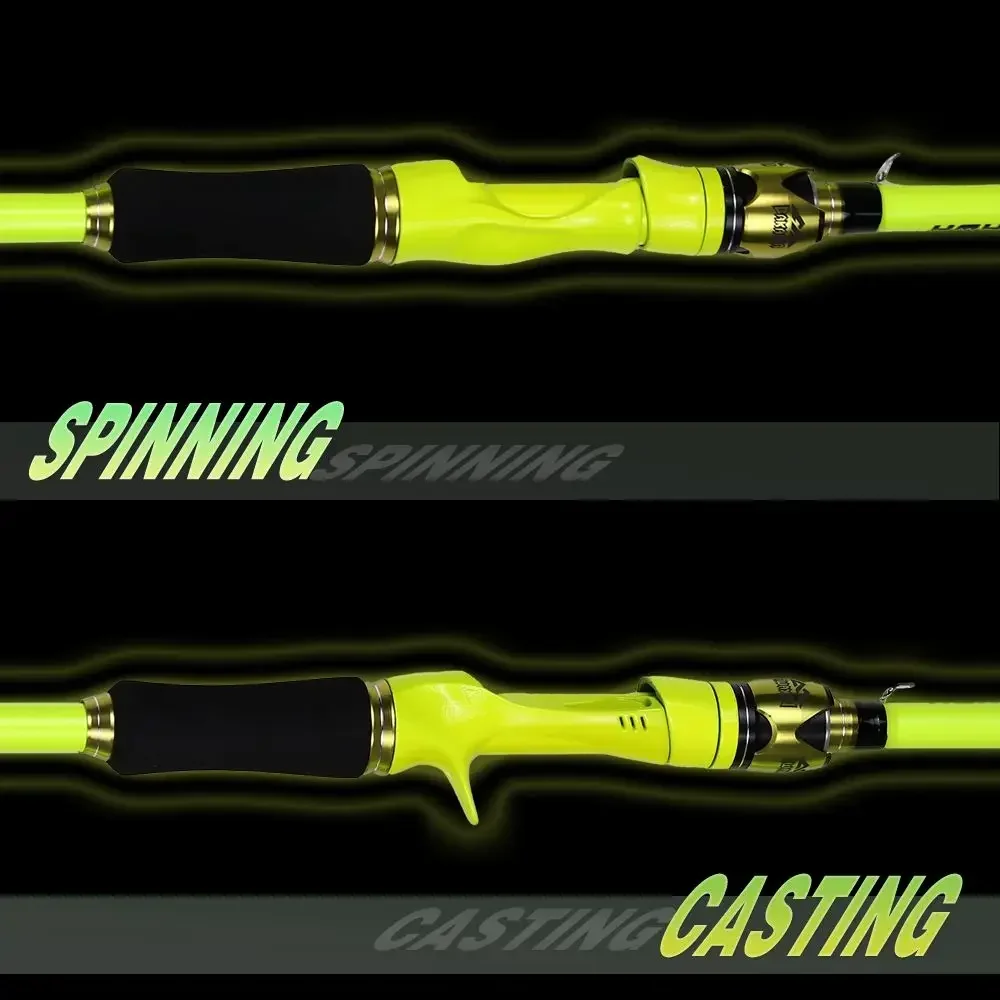 BAKAWA-cañas de pescar de viaje giratorias para Baitcasting, 4 secciones, alimentador ultraligero de potencia, señuelo, alimentador portátil de carpa, 1,8/2,1 M - imagen 5