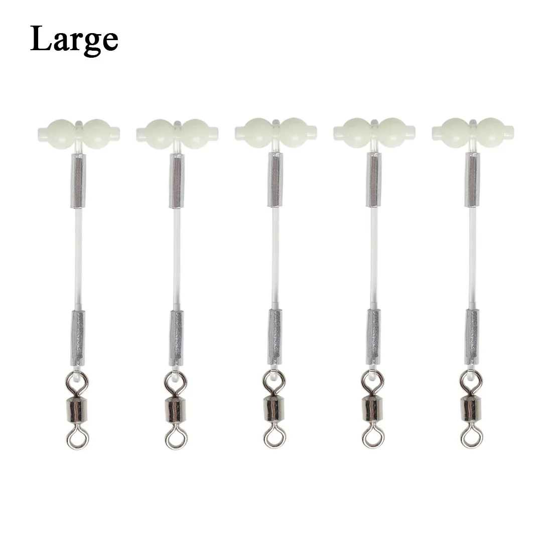 Soporte de equilibrio de calabaza luminosa, conector giratorio de calabaza brillante, pesca en el mar, grupo de pesca DIY, suministros de pesca, accesorios pequeños, 5 uds. - imagen 4