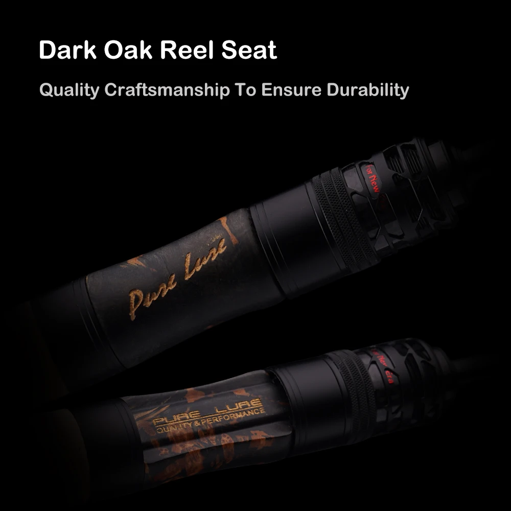 PURELURE nuevo CEDAN caña de lubina de punta sólida 36T cañas de pescar giratorias de fundición de carbono Baitcasting 2,5g-12g caña de trucha rápida caña de perca - imagen 5