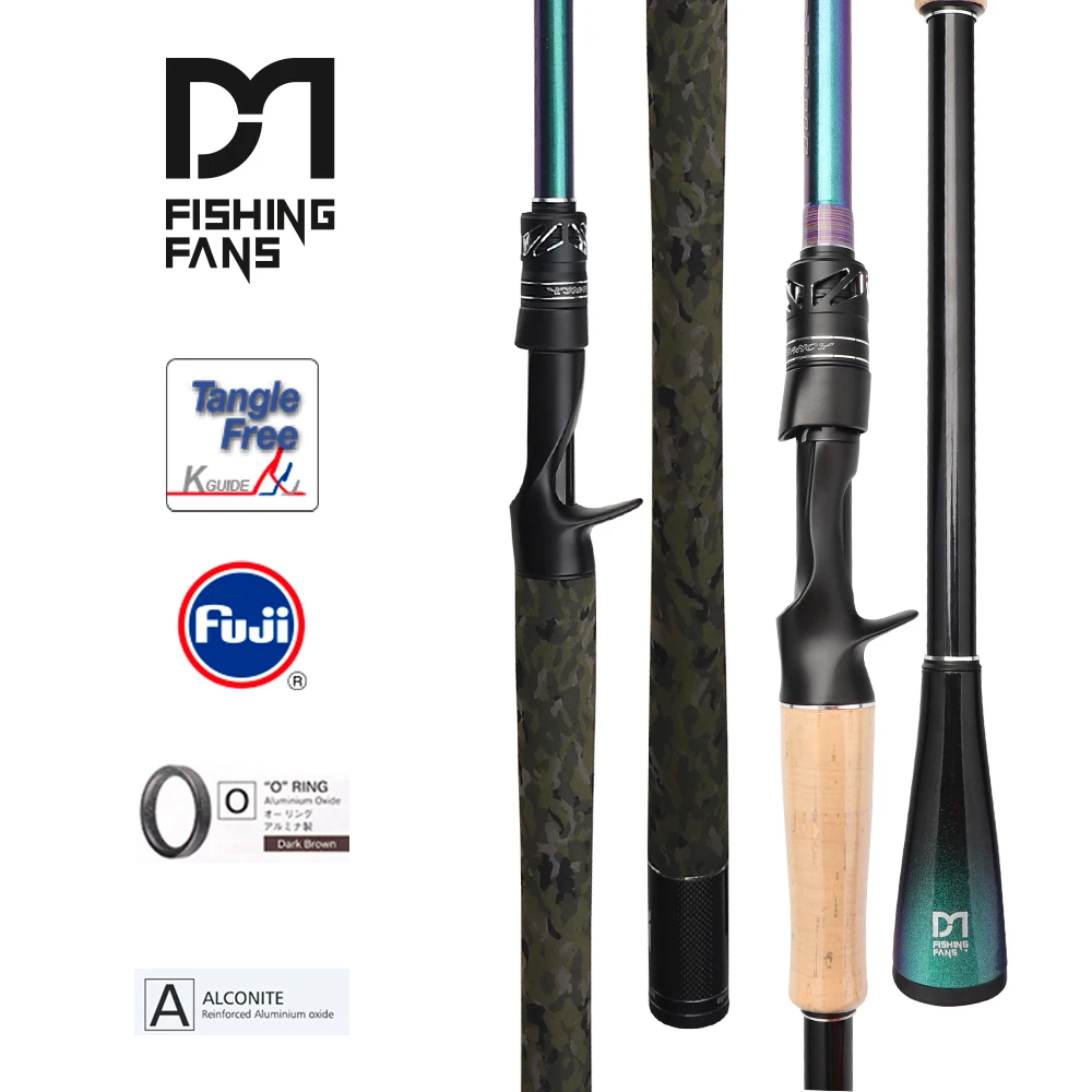 Caña de pescar FISHINGFANS H XH – Carbono con anillas Fuji O