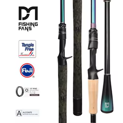 Caña de pescar FISHINGFANS H XH – Carbono con anillas Fuji O