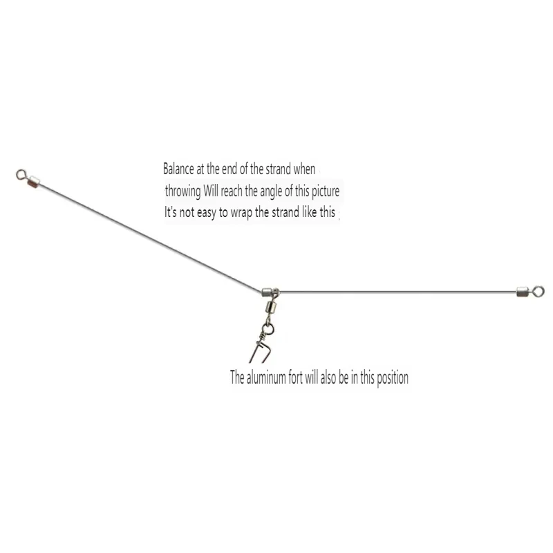Equipo de pesca PD, equilibrio semi-nombreado, accesorios de pesca de acero inoxidable antibobinado, grupo de sedal de gancho de cuerda - imagen 4